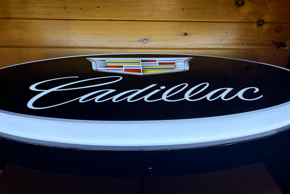 Cadillac 32" Backlit LED Oval Sign Design #V5088