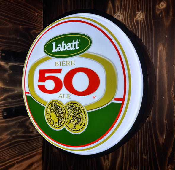 Labatt 50 20" LED Fixed Flange Sign Design #F5068