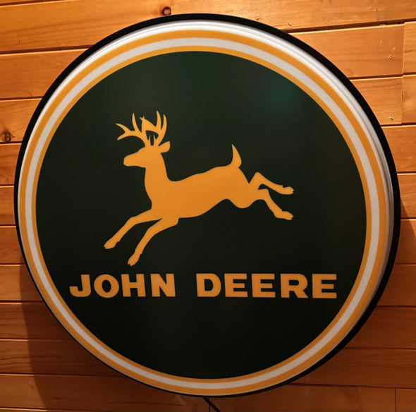 John Deere 30" Backlit LED Button Sign Design #BB5032