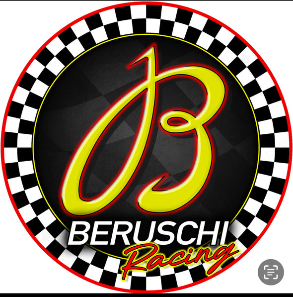 Beruschi Racing Custom Designed 20" Two Sided Fixed Flange Sign