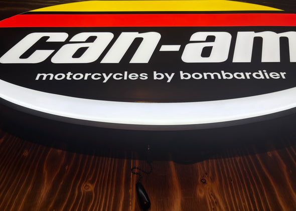 Can-Am Motorcycles 32" Backlit LED Oval Sign Design #V7227