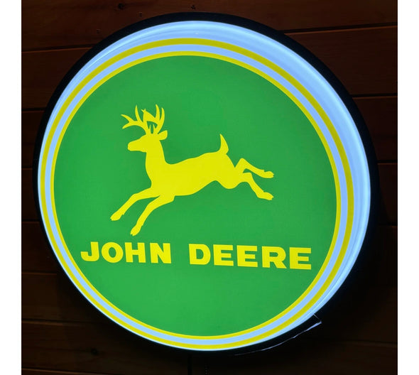John Deere 30" Backlit LED Button Sign Design #BB5032