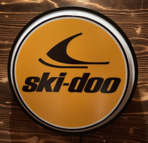 Ski-Doo 18" Backlit LED Button Sign Design #W5072