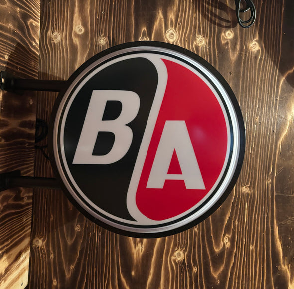 B/A 20" Two Sided Led Fixed Flange Sign Design #F5055