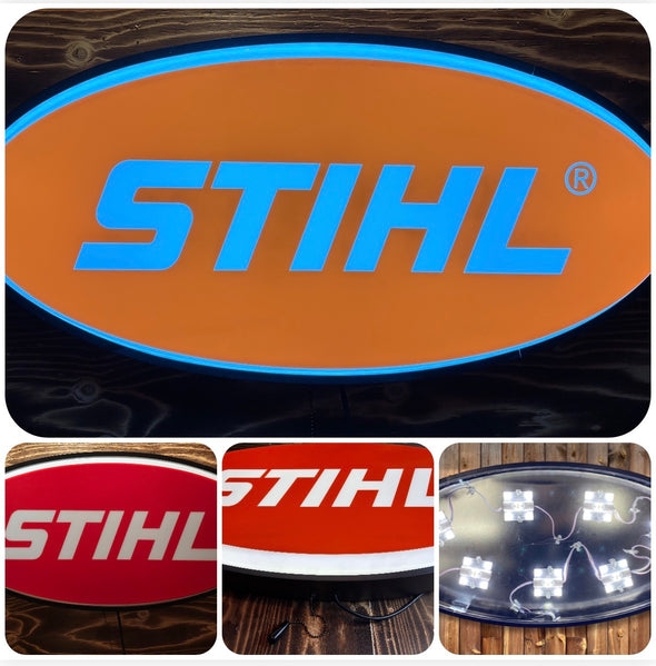 Stihl 32” Backlit LED Oval Sign Design #V7154