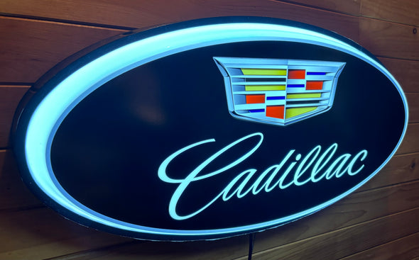 Cadillac 32" Backlit LED Oval Sign Design #V5088