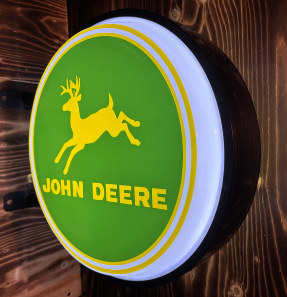 John Deere 20" LED Fixed Flange Sign Design #F5032