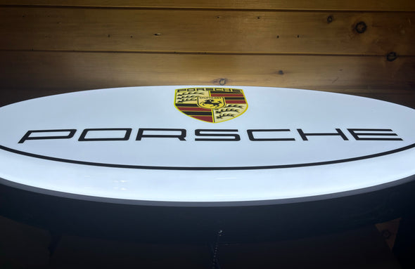 Porsche 32" Backlit LED Oval Sign Design #V7213