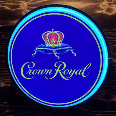 Crown Royal 18" Backlit LED Button Sign Design#W5152