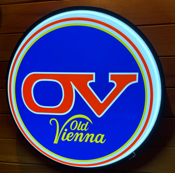 Old Vienna 18" Backlit LED Button Sign Design #W9021