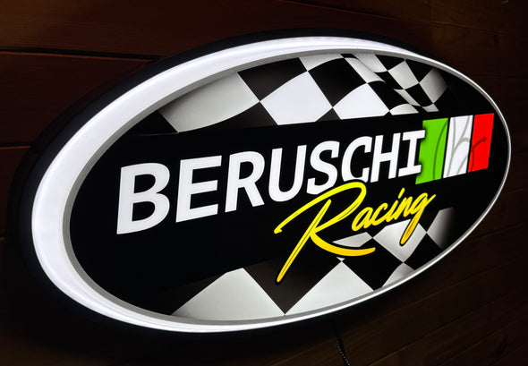 Beruschi Racing Custom Designed 32" Backlit LED Oval Sign