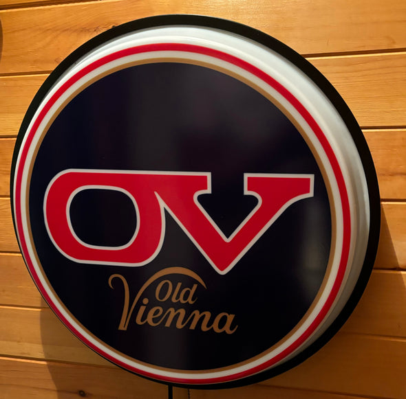 Old Vienna 18" Backlit LED Button Sign Design #W9021
