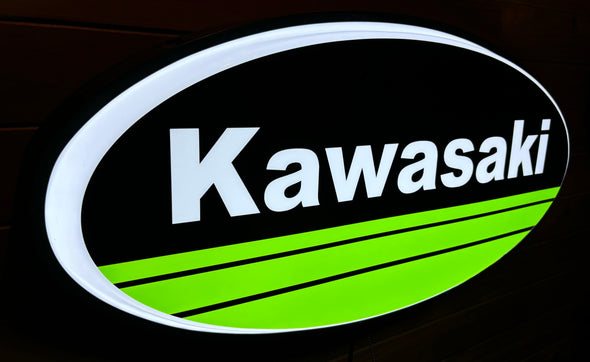 Kawasaki 32" Backlit LED Oval Sign Design #V7217