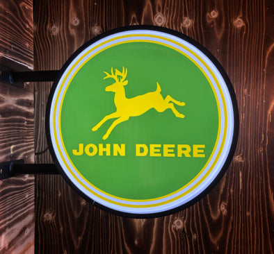 John Deere 20" LED Fixed Flange Sign Design #F5032