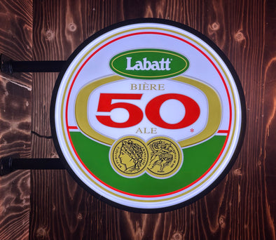Labatt 50 20" LED Fixed Flange Sign Design #F5068