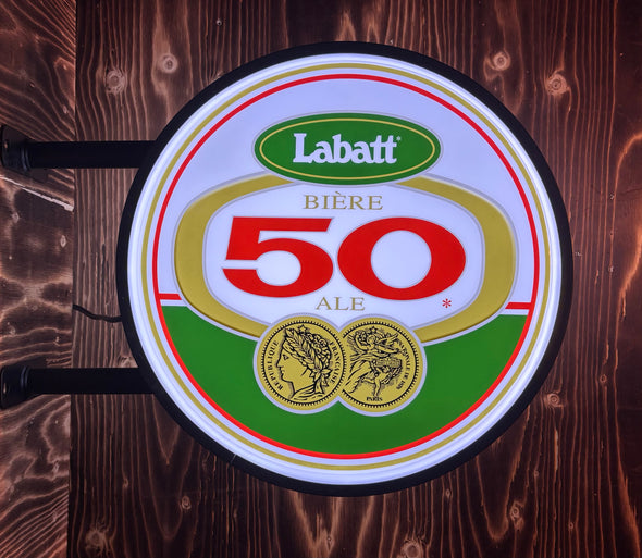 Labatt 50 20" LED Fixed Flange Sign Design #F5068
