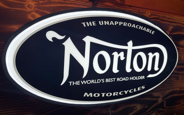 Norton Motorcycles 32" Backlit LED Lighted Sign Design #V7229