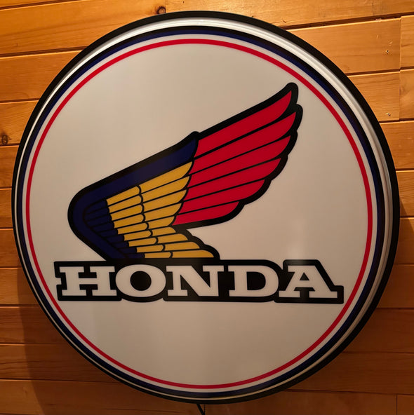 Honda Motorcycle 30" Backlit LED Button Sign Design #BB6143