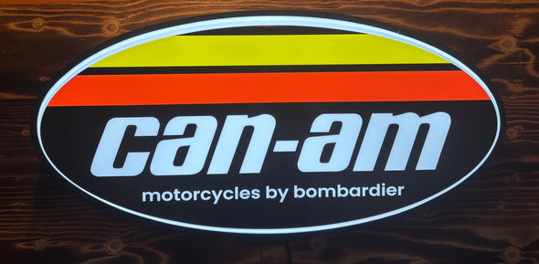 Can-Am Motorcycles 32" Backlit LED Oval Sign Design #V7227