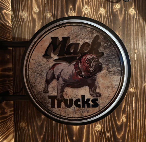 Mack Trucks 20" LED Fixed Flange Sign Design #F7192