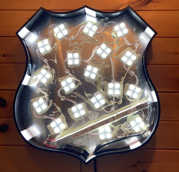 Trans Canada Snowmobile Trail 18" Backlit LED Shield Sign Design #D7219