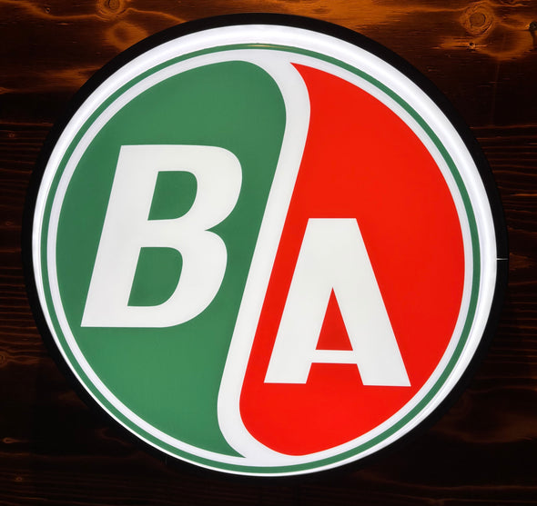 B/A 18" Backlit LED Button Sign Design #W7178