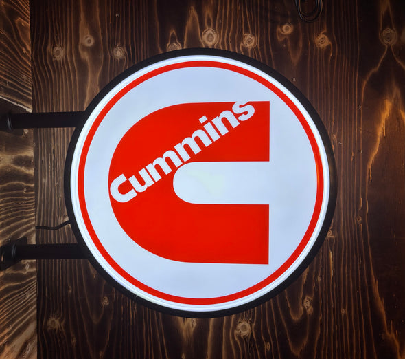 Cummins 20" Two Sided LED Flange Sign Design #F7036
