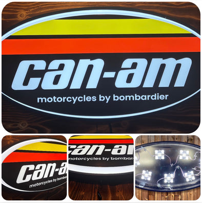 Can-Am Motorcycles 32" Backlit LED Oval Sign Design #V7227