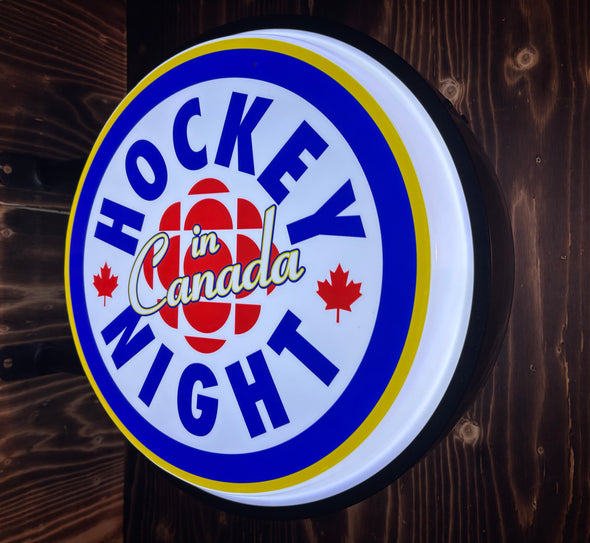 Hockey Night In Canada 20" LED Fixed Flange Sign Design #F7011