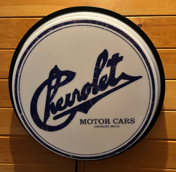 Chevrolet 18" Backlit LED Button Sign Design #W5020