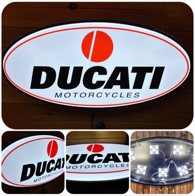 Ducati 32” Backlit LED Oval Sign Design #V7222