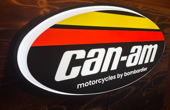 Can-Am Motorcycles 32" Backlit LED Oval Sign Design #V7227
