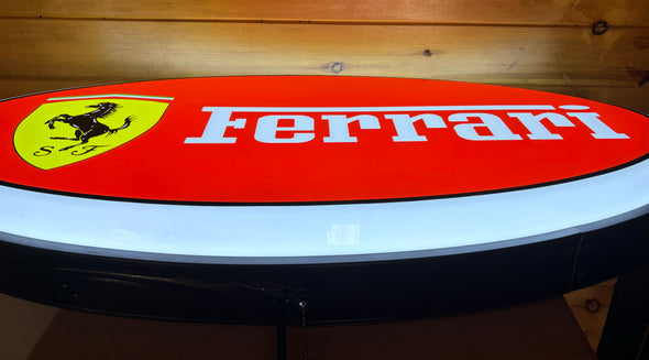 Ferrari 32" Backlit LED Oval Sign Design #V7216