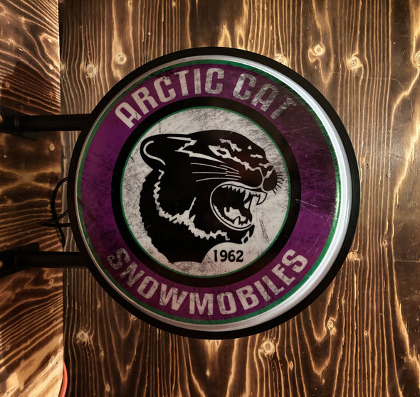 Arctic Cat 20" LED Fixed Flange Sign Design #F5066