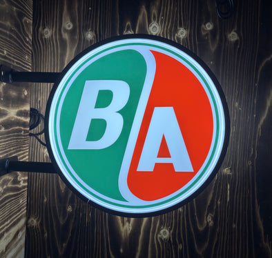 B/A 20" Two Sided Led Fixed Flange Sign Design #F5055