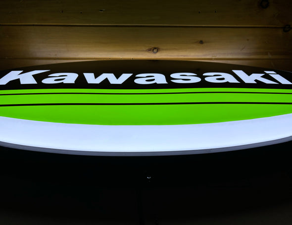 Kawasaki 32" Backlit LED Oval Sign Design #V7217