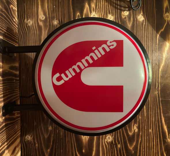 Cummins 20" Two Sided LED Flange Sign Design #F7036