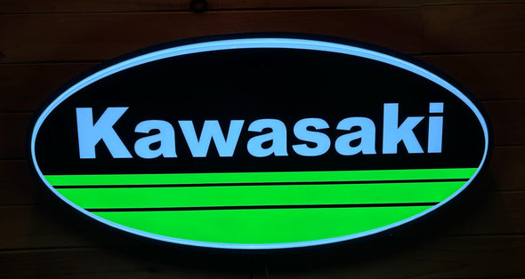 Kawasaki 32" Backlit LED Oval Sign Design #V7217