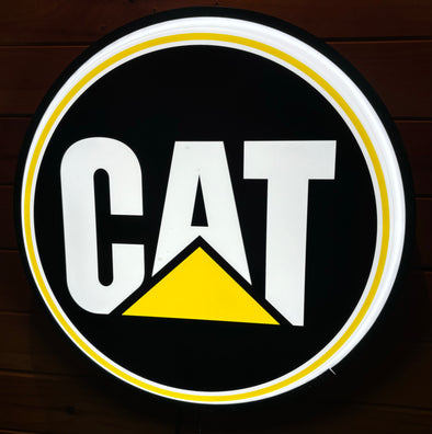 Caterpillar 18" Backlit LED Button Sign Design #W5150
