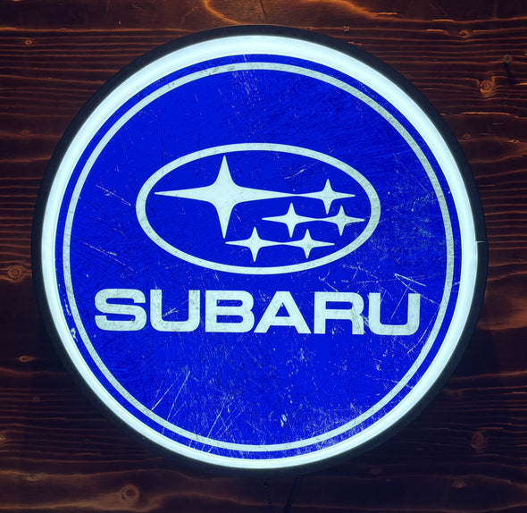 Subaru 18" Backlit LED Button Sign Design #W7076
