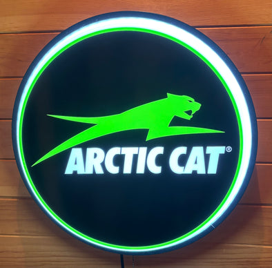 Arctic Cat 18" Backlit LED Button Sign Design #W7159