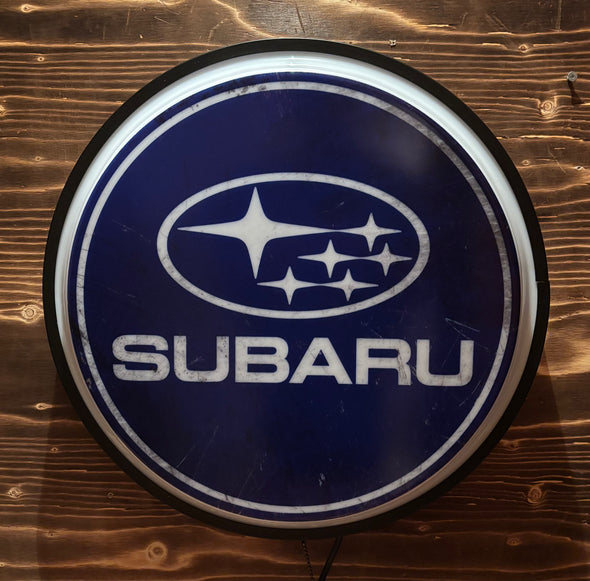 Subaru 18" Backlit LED Button Sign Design #W7076