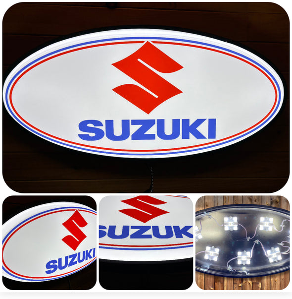 Suzuki 32" Backlit LED Oval Sign Design #V7221
