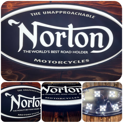 Norton Motorcycles 32" Backlit LED Lighted Sign Design #V7229