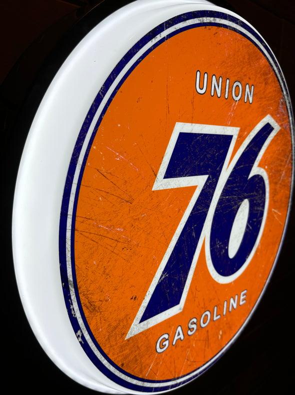 Union 76 18" Backlit LED Button Sign Design #W7091