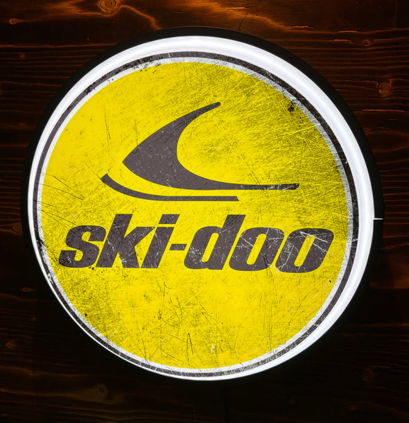 Ski-Doo 18" Backlit LED Button Sign Design#W6016