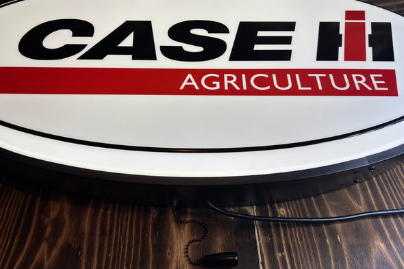 Case Agriculture 32" Backlit Led Oval Sign Design #V7228