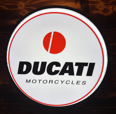 Ducati Motorcycle 18" Backlit Button Sign Design #W5035