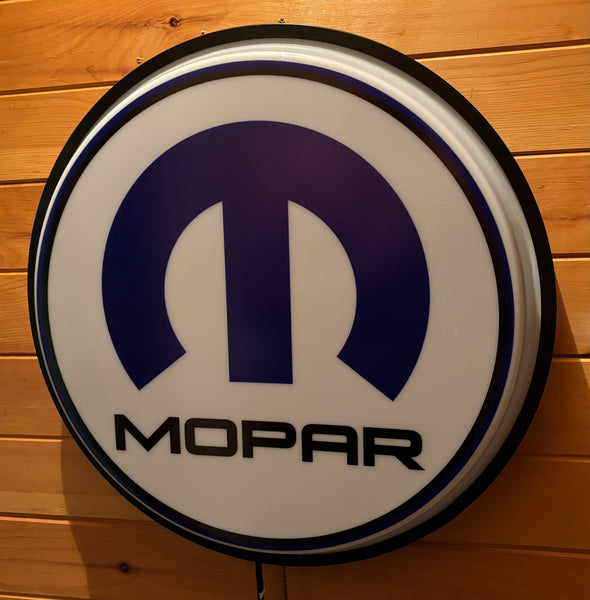 Mopar 18" Backlit LED Button Sign Design #W5080