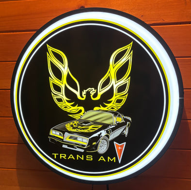 Trans Am 18" Backlit LED Button Sign Design #W5048